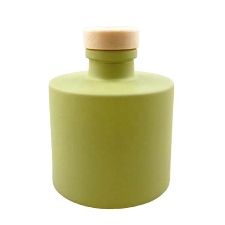 Painted reed diffuser glass bottle cork empty glass diffuser bottle 100ml