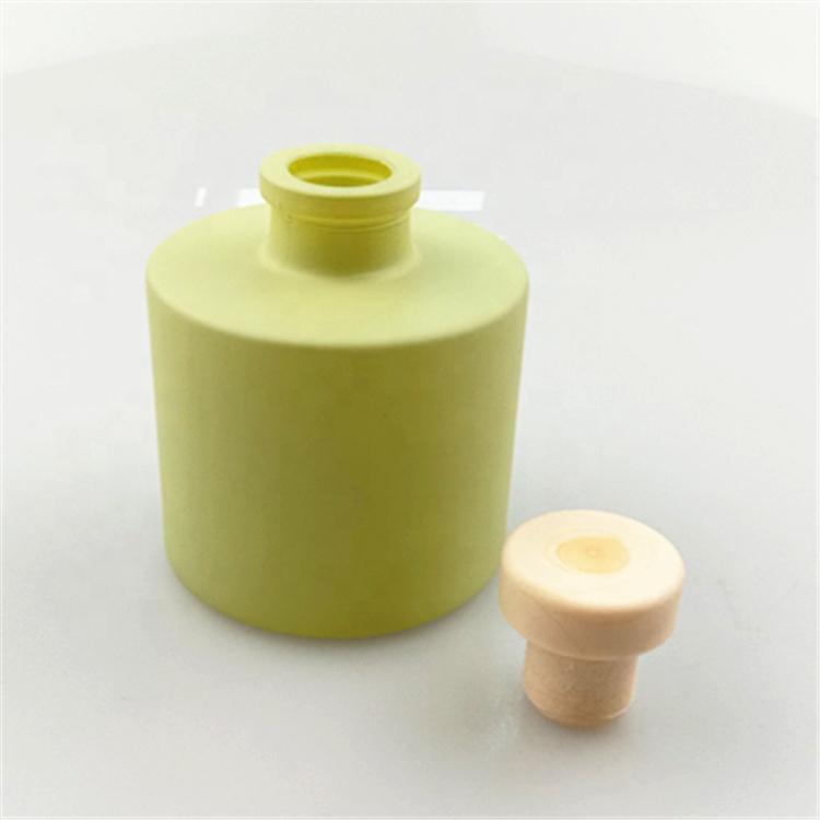 Painted reed diffuser glass bottle cork empty glass diffuser bottle 100ml