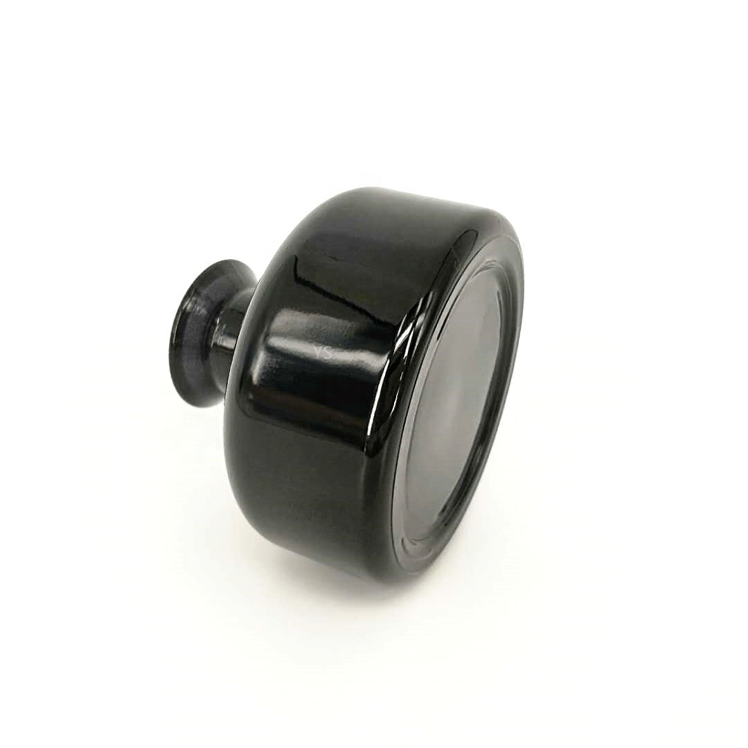 Painting Black Color 180ml Reed Diffuser Aromatherapy Glass Bottle With Cork Lid