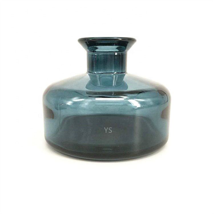 Painting Black Color 180ml Reed Diffuser Aromatherapy Glass Bottle With Cork Lid