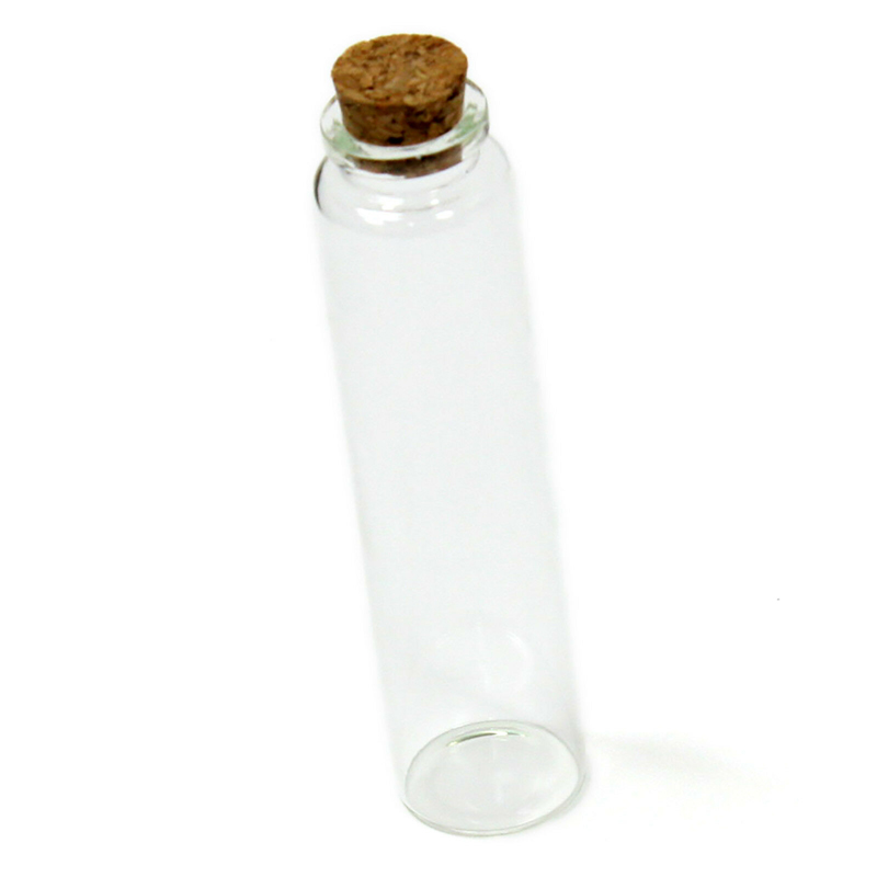 Paper Joint Roller Cone Glass Cigar Tubes With Cork Lid Wholesale