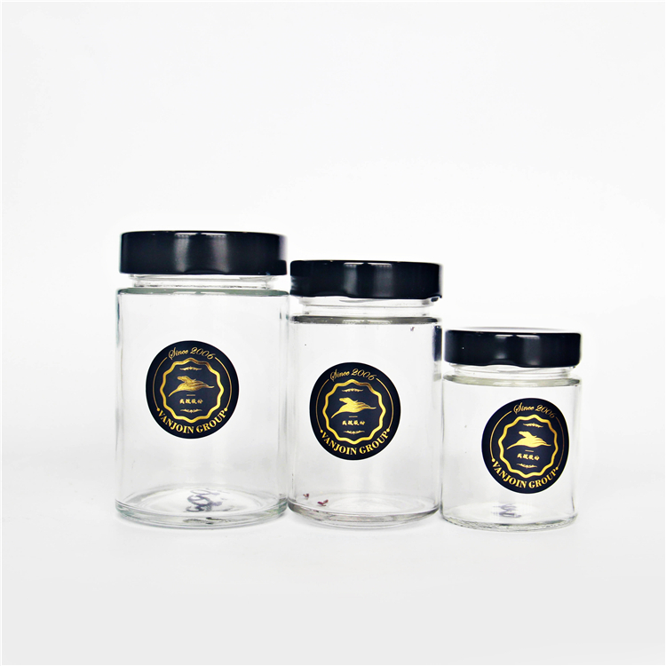 Paragon design cheap kitchen food serving golden storage jar / hotels home goods candy cookie canister sets