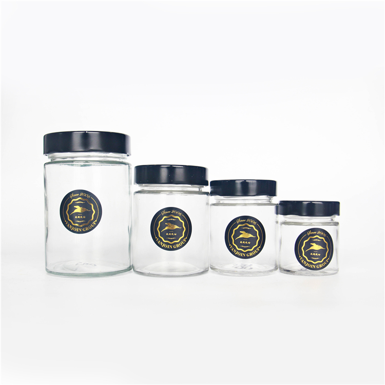 Paragon design cheap kitchen food serving golden storage jar / hotels home goods candy cookie canister sets