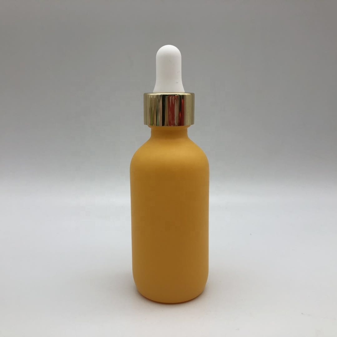 Pastel Pink Glass Dropper Bottle 2 oz