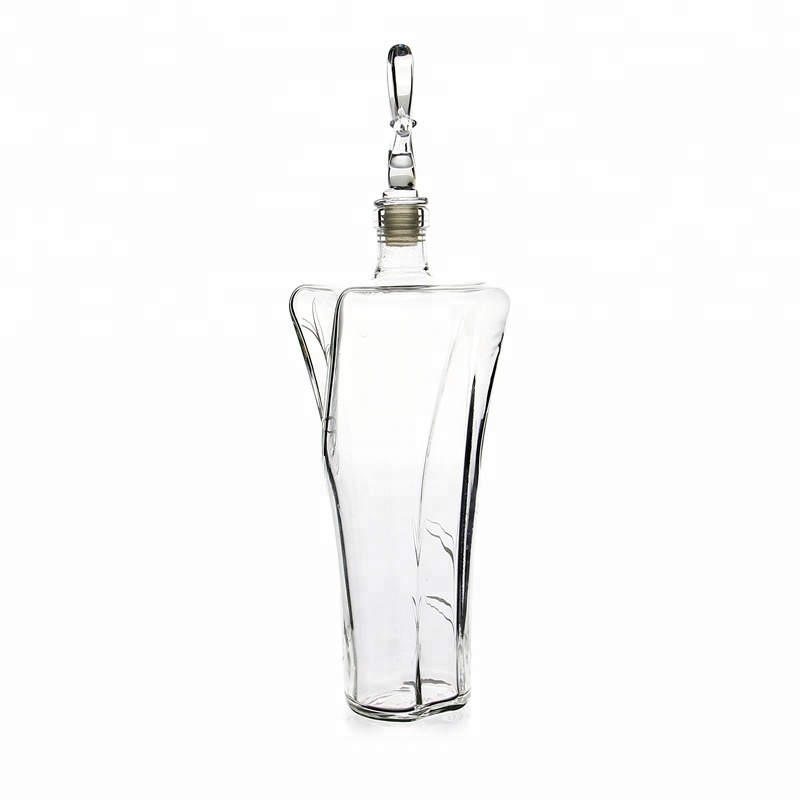 Peafowl Shaped Art Bottle Glass Decanter Tequila Rum Brandy Vodka Whisky Decanter