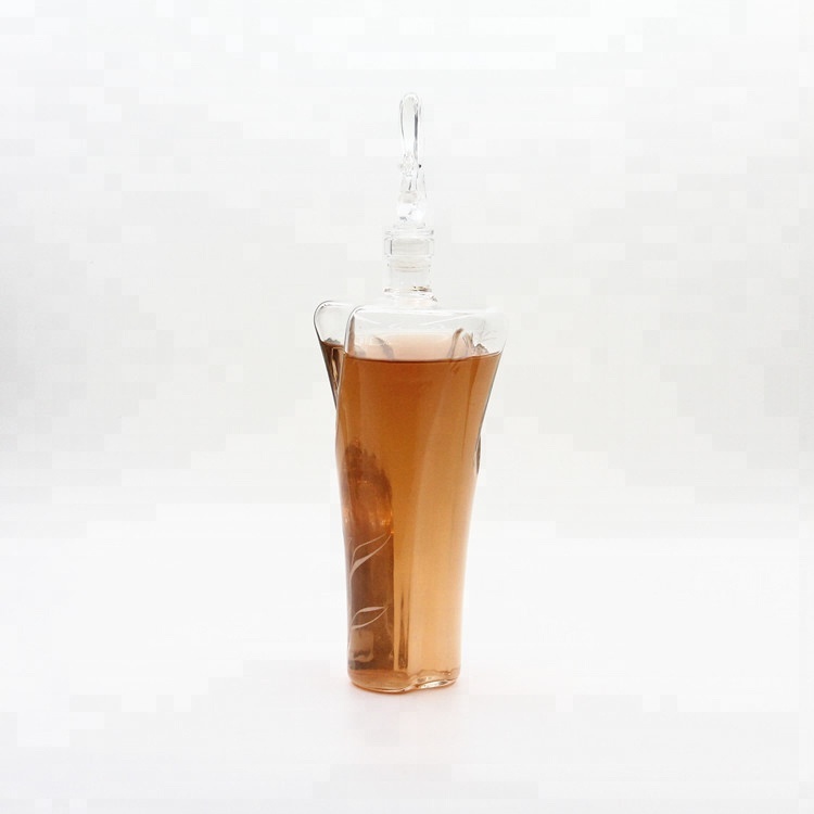 Peafowl Shaped Art Bottle Glass Decanter Tequila Rum Brandy Vodka Whisky Decanter