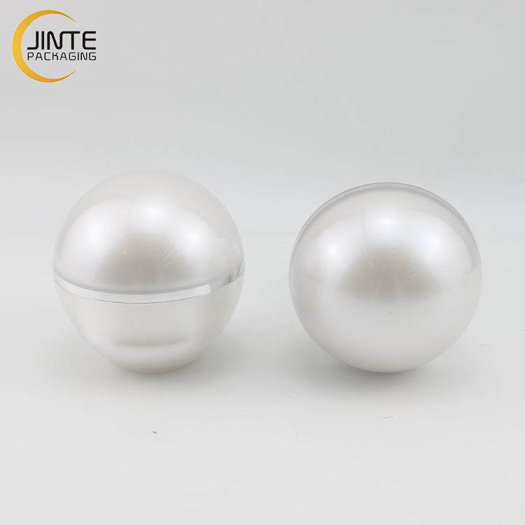 Pearl White 15g 30g 50g 70g Cream Jar Spherical Cosmetics Packaging Serum Jars Eye Gel Jars