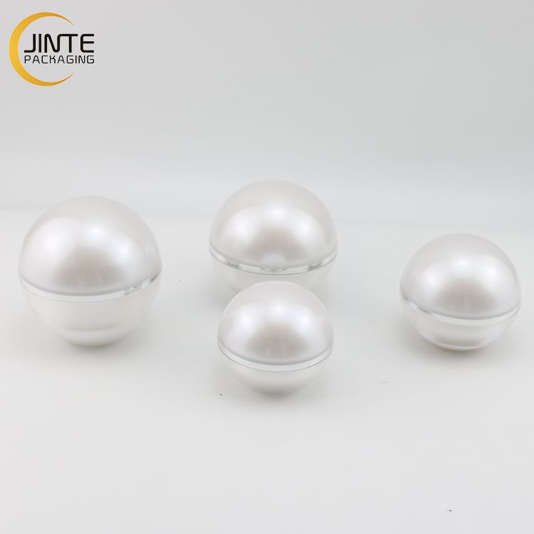 Pearl White 15g 30g 50g 70g Cream Jar Spherical Cosmetics Packaging Serum Jars Eye Gel Jars