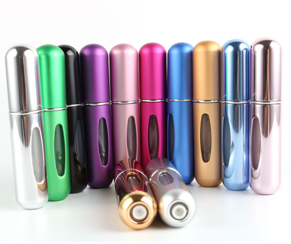 Pen shaped empty 10ml mini portable luxury travel size refillable pocket perfume atomizer glass bottle