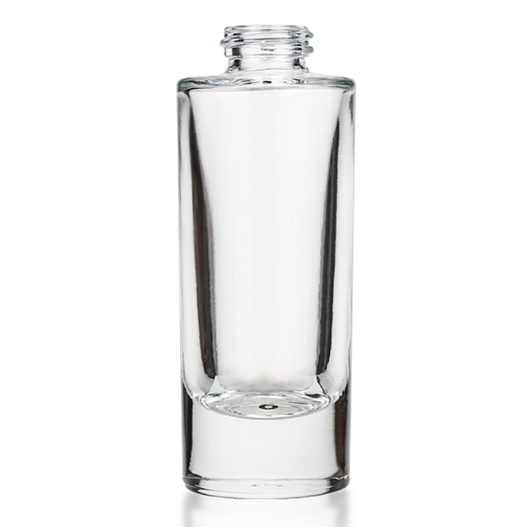 Penghuang Custom Color 35ml Liquid Foundation Glass Empty Bottle Clear Foundation Bottle With Dropper