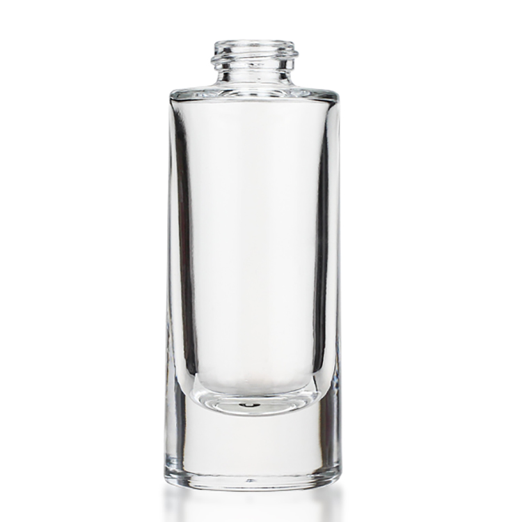 Penghuang Custom Color 35ml Liquid Foundation Glass Empty Bottle Clear Foundation Bottle With Dropper