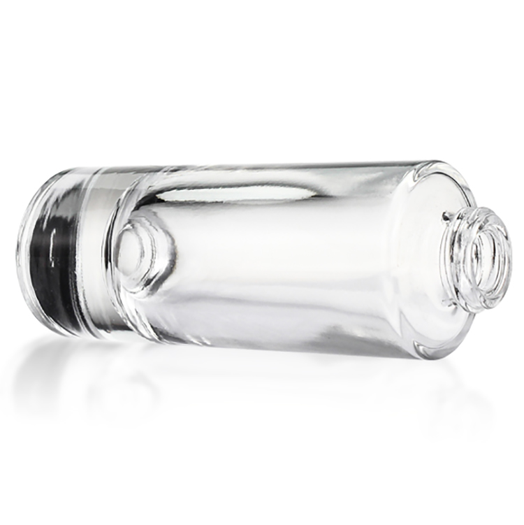 Penghuang Custom Color 35ml Liquid Foundation Glass Empty Bottle Clear Foundation Bottle With Dropper