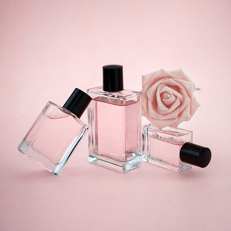Penghuang Custom Made 30ml 50ml 100ml Perfume Bottles Square Perfume Glass Bottle