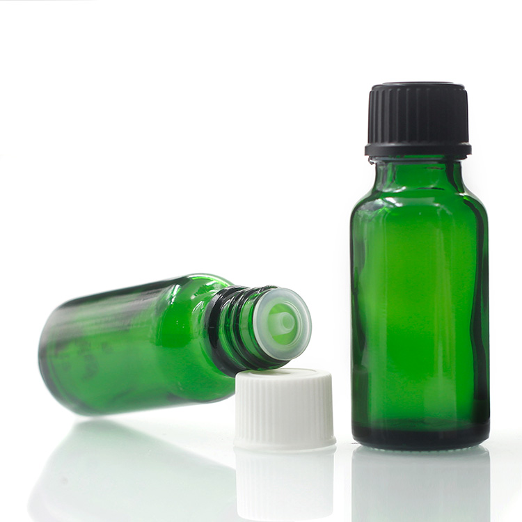 Penghuang Glassware Supply Frosted Green Glass Bottles 100ml With Screw Cap Wholesale Round Shape Dropper Bottle