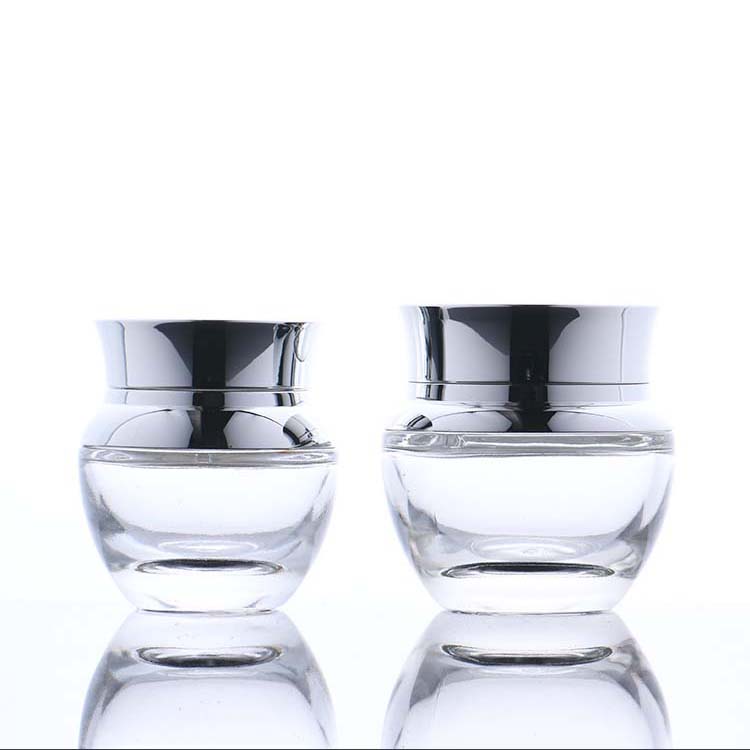 Perfect empty cosmetic packaging body cream glass jar