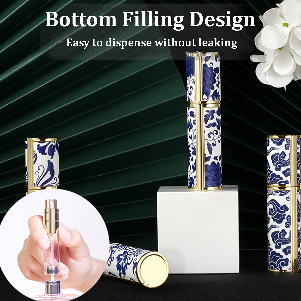 Perfume Bottle Atomizer for Travel - Pocket Mini Perfume Atomizer Scent Empty Spray Bottle for Men Women Traveling