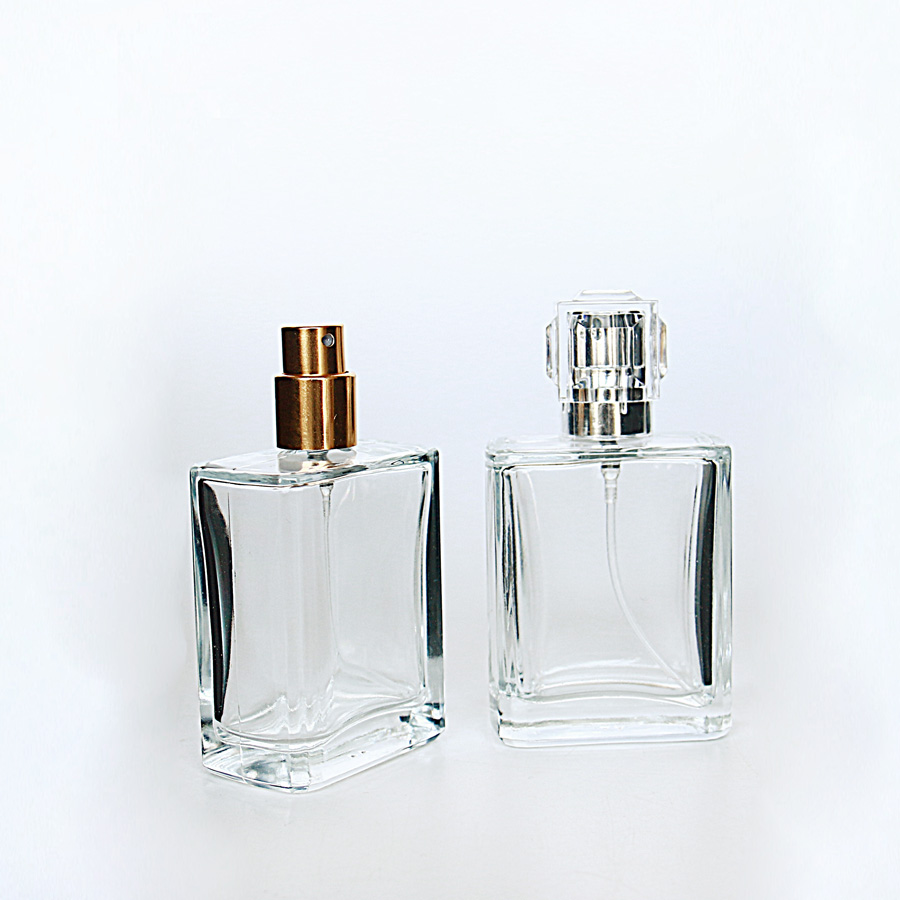 Perfume Bottle with Spray Square Perfume Bottle