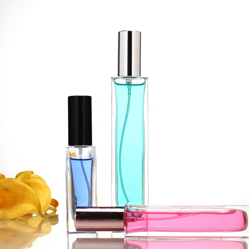 Perfume Glass Bottle With Cap 5ml 10ml 30ml 50ml 100ml fragrance spray glass bottle crystal white material