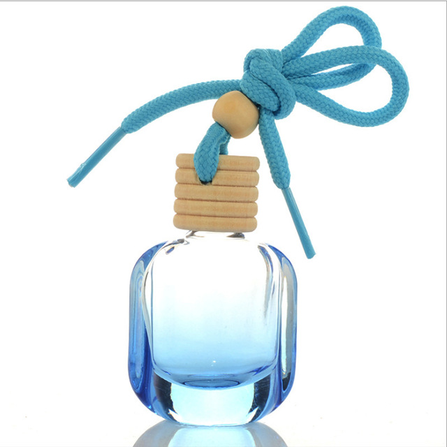 Perfume Glass Bottles Essential Oil Aromatherapy Hang Bottle Indoor Air Purification Rectangle Cute With Cork Tiny Jars