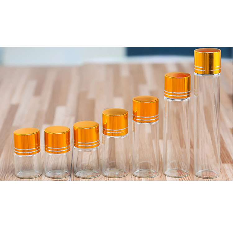 Perfume Packaging 5Ml Glass Vials 15Ml 10Ml Glass Vial With Shiny Silver Aluminum Sprayer And Cap