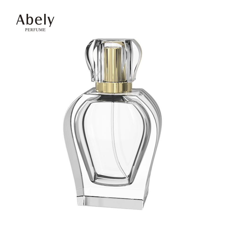Perfume bottle 75 ml polish solid color coating 100ml pump spray fragrance bottle custom perfume glass bottle