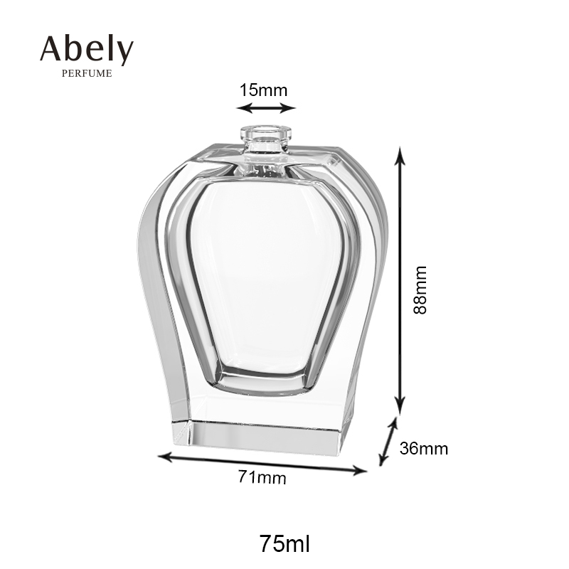 Perfume bottle 75 ml polish solid color coating 100ml pump spray fragrance bottle custom perfume glass bottle