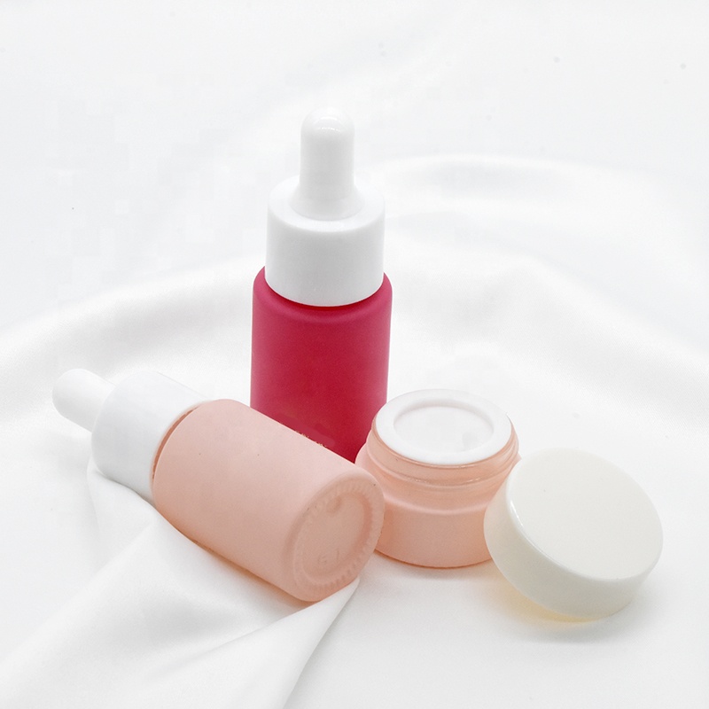 Perfume essential oil frosted clear colorful glass dropper 10ml 12ml 15ml essential oil bottle