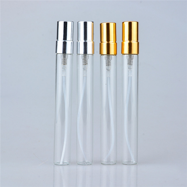 Perfume glass bottle 10ml with spray glass bottle for 10ml cosmetics packaging,10ml small glass sprayer cap bottle for perfume
