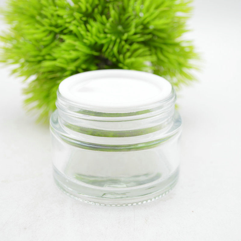 Personal Care 50g Glass Cosmetic Cream Jar with Gold Lids