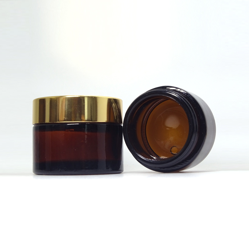 Personal Care  glass jar amber 50ml