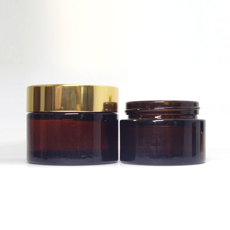Personal Care glass jar amber 50ml