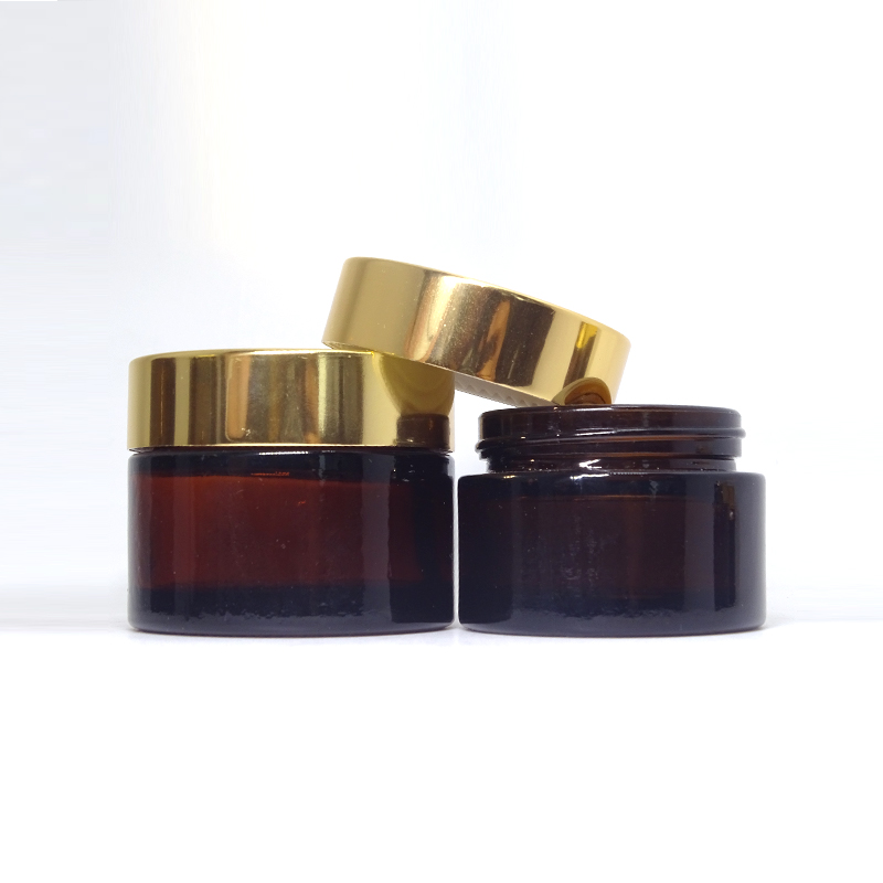 Personal Care glass jar amber 50ml