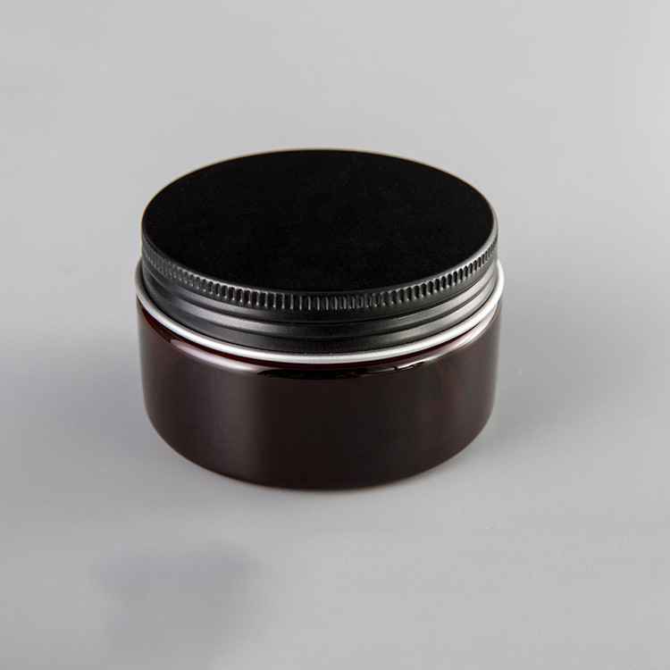 Personal Labels 12oz 300g Sugar Scrub Plastic Amber Empty Cosmetic jar and packaging For Sale