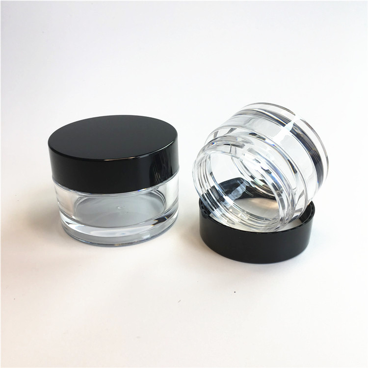 Personal care container crystal acrylic 15ml 20ml cream jar