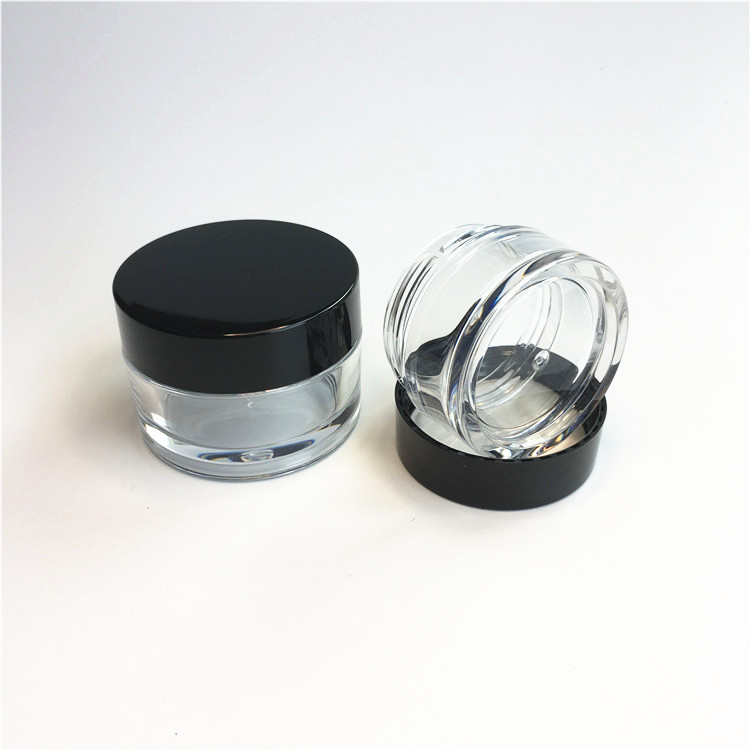 Personal care container crystal acrylic 15ml 20ml cream jar