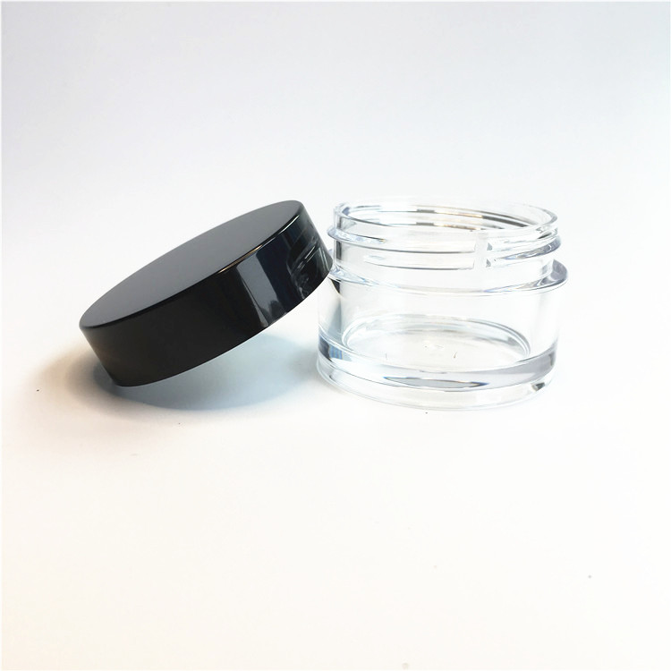 Personal care container crystal acrylic 15ml 20ml cream jar