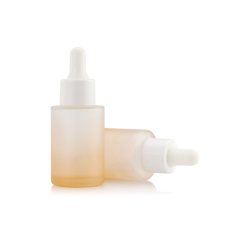 Personal care essential oil e liquid serum clear frosted 15ml 30ml 1/2 1 oz clear frosted glass dropper bottle