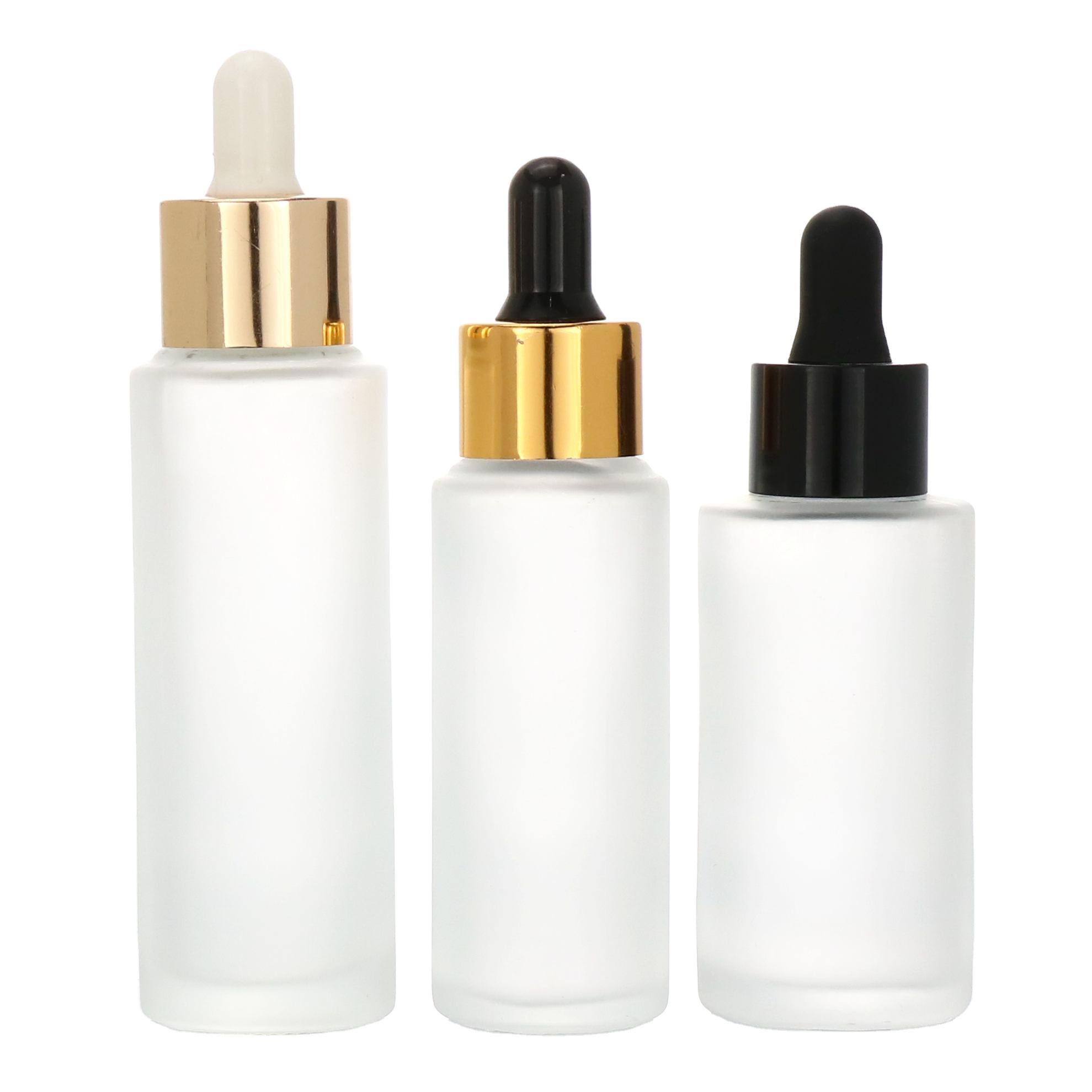 Personal care essential oil e liquid serum clear frosted 15ml 30ml 1/2 1 oz clear frosted glass dropper bottle