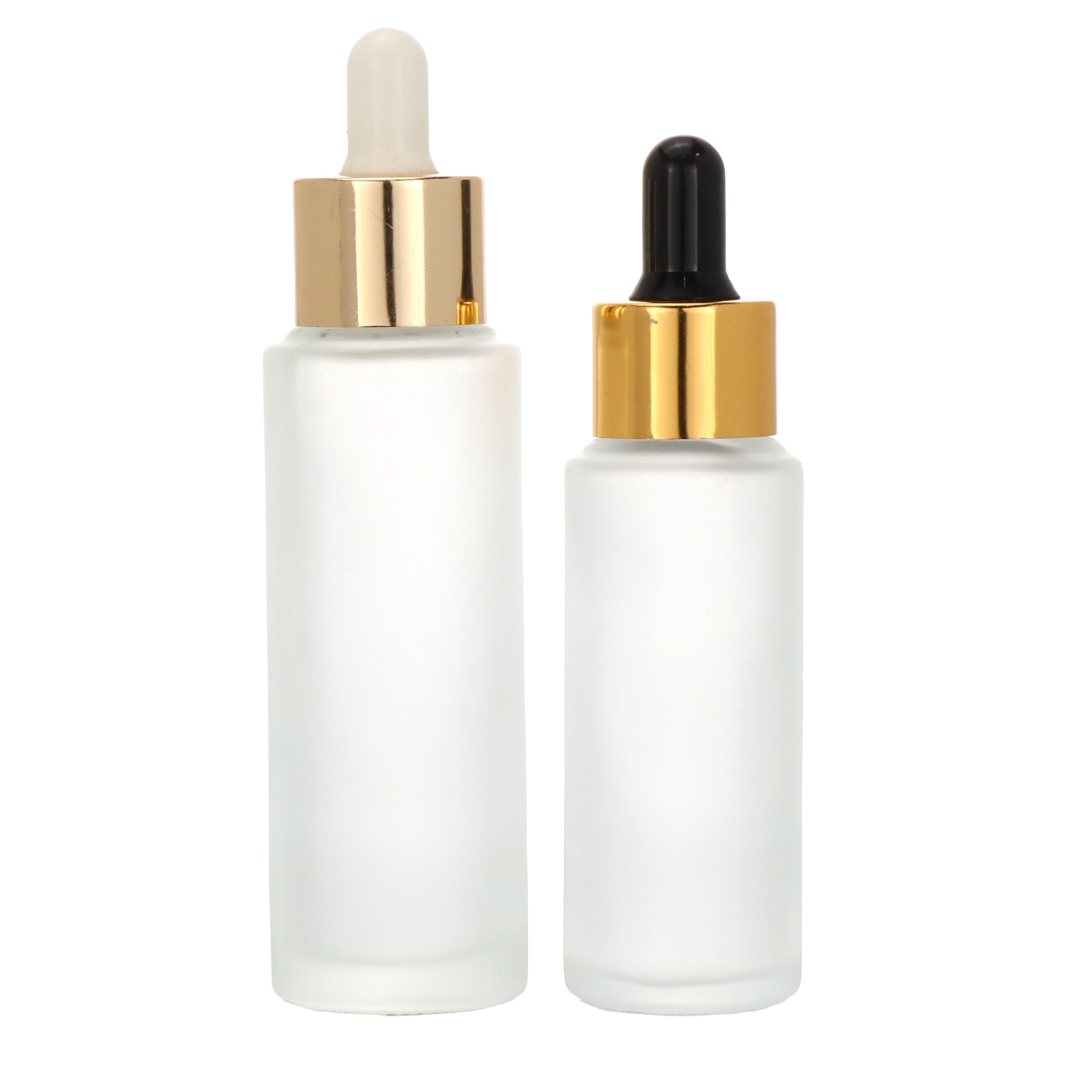 Personal care essential oil e liquid serum clear frosted 15ml 30ml 1/2 1 oz clear frosted glass dropper bottle