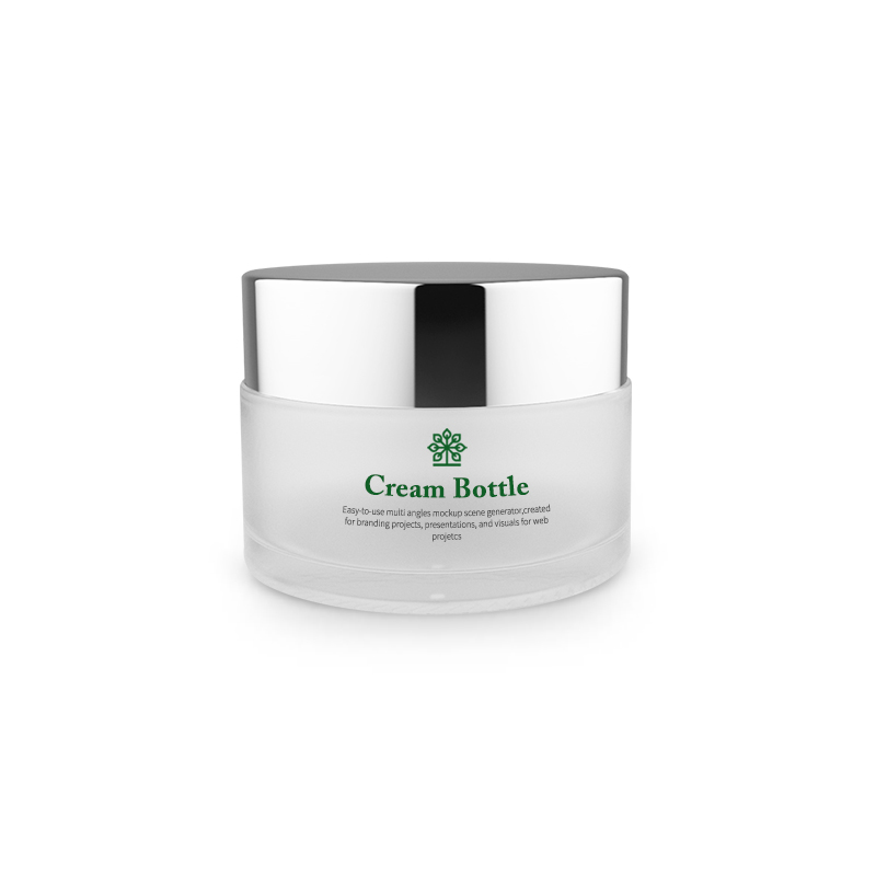 Personal care glass bottle jar hair wax 20g 30g 50g eye cosmetic cream jar  frosted glass Jars