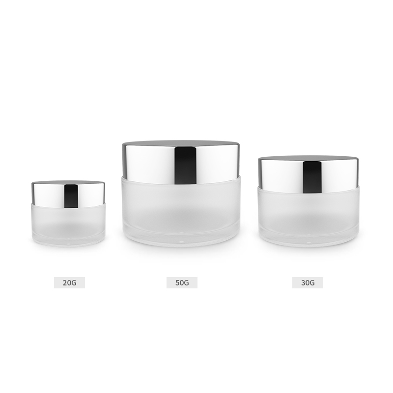 Personal care glass bottle jar hair wax 20g 30g 50g eye cosmetic cream jar frosted glass Jars