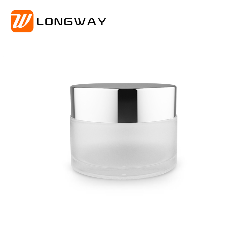 Personal care glass bottle jar hair wax 20g 30g 50g eye cosmetic cream jar frosted glass Jars