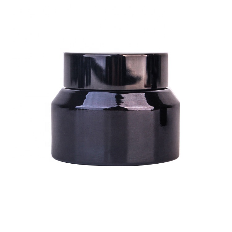 Personal care hot selling 20ml 30ml 50ml Amber glass face cream jar with plastic cap