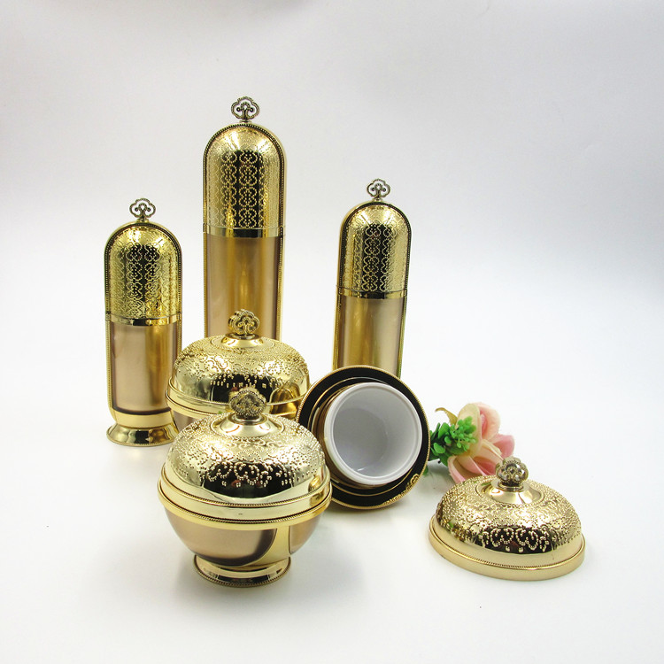 Personal care makeup 30g 1 oz gold jar cosmetic acrylic/anti-age cream jar