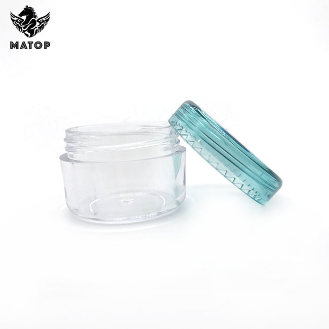 Personal care packaging clear frosted cream plastic cosmetic jar