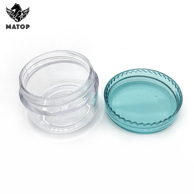 Personal care packaging clear frosted cream plastic cosmetic jar