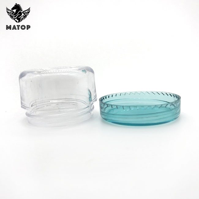 Personal care packaging clear frosted cream plastic cosmetic jar