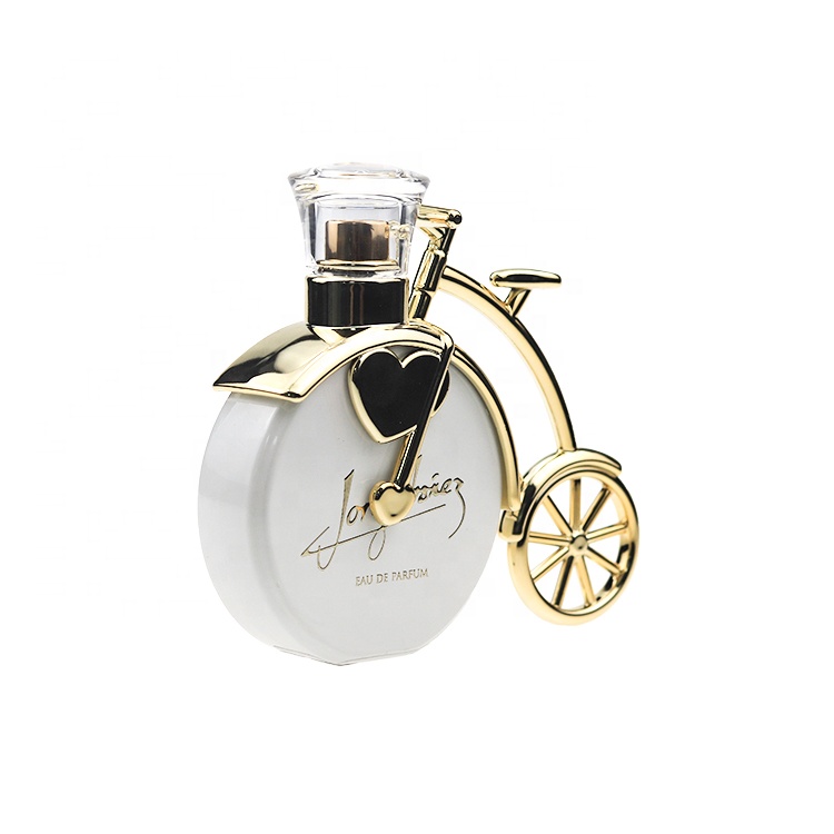 Personalized Custom Elegant Bicycle Shape Glass Luxury Perfume Bottle Empty 50ml