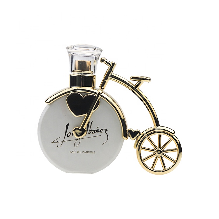 Personalized Custom Elegant Bicycle Shape Glass Luxury Perfume Bottle Empty 50ml