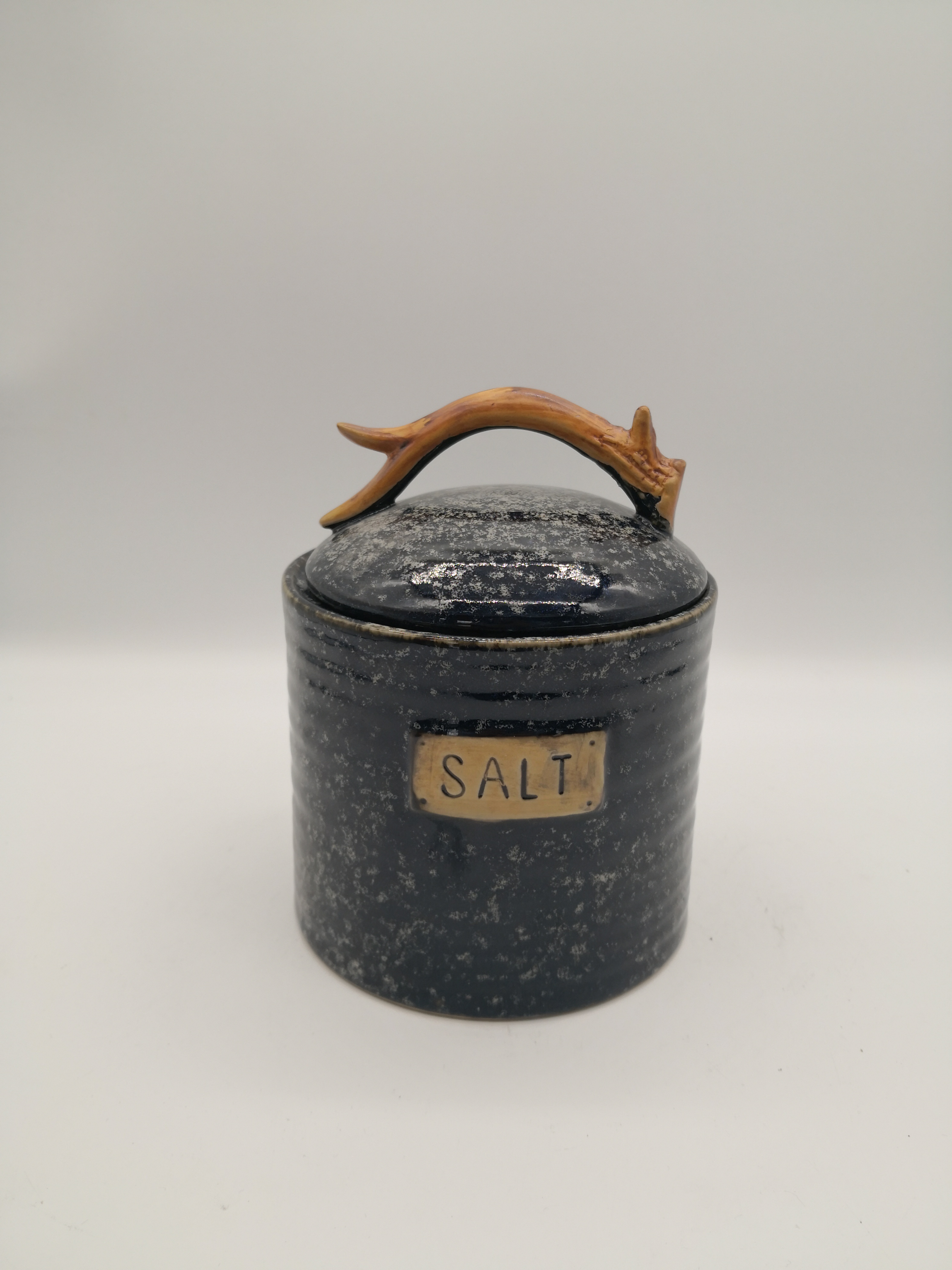 Personalized European Antler Christmas Decoration Ceramic Food Storage Jar With Lid